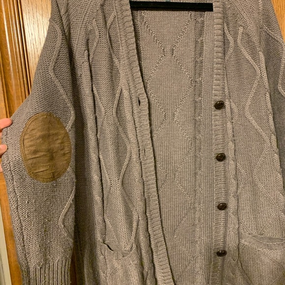 Elbow patch Cardigan - Picture 2 of 5